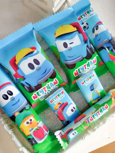 Golosinas Personalizadas Leo El Camion Candy Bar 10 Niños