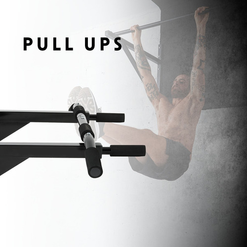 Barra Para Dominadas Pull Up Bar Bywell Color Negro