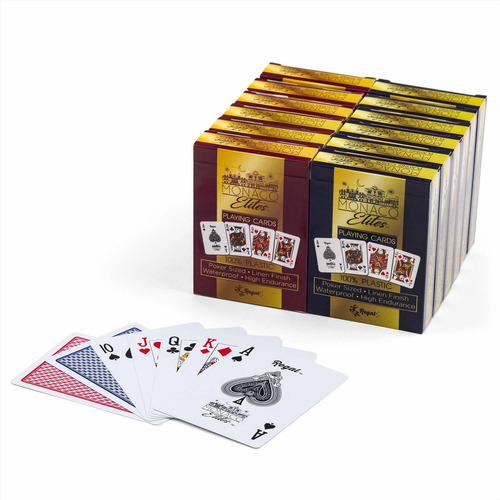 Naipes De Poker Regal Games 12  De Póquer Premium Monaco Npk