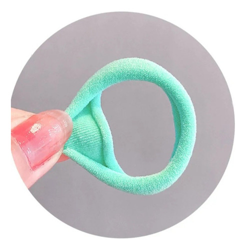 Ligas Elásticas Medianas Para El Cabello 150 Pcs Negro Y Verde