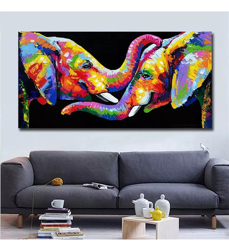 Kit De Pintura Elefante Colores Diy 5d Diamante 65 X 160 Cm