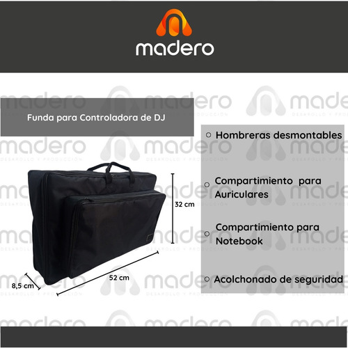 Imagen 7 de 9 de Bolso Acolchado Para Mixer Controlador Pioneer Sb2 - Sb3 Dj