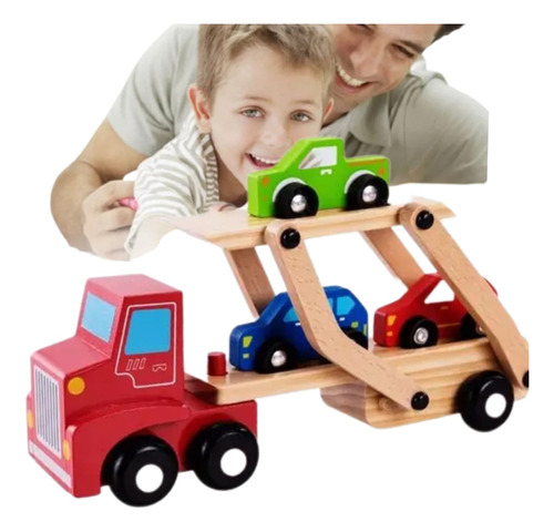 Camión De Madera Juguete Para Niños 
