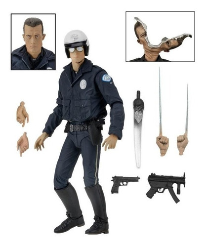 Imagen 1 de 5 de T-1000 (motorcycle Cop) Terminator 2 Ultimate Neca