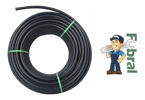 Plastiducto Negro Linea Verde De 1/2  Por Rollo 200mt Fubral