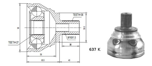 Correa De Distribucion Contitech Vw Pointer / Quantum / Sant