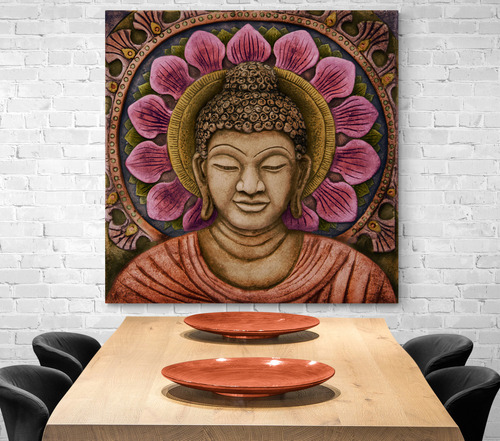 Cuadro En Lienzo Tayrona Store Para Sala Budda 001 80x80cm