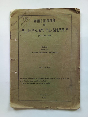 Imagen 1 de 2 de Notice Illustrée Sur Al Haram - Jerusalem 1927 - U