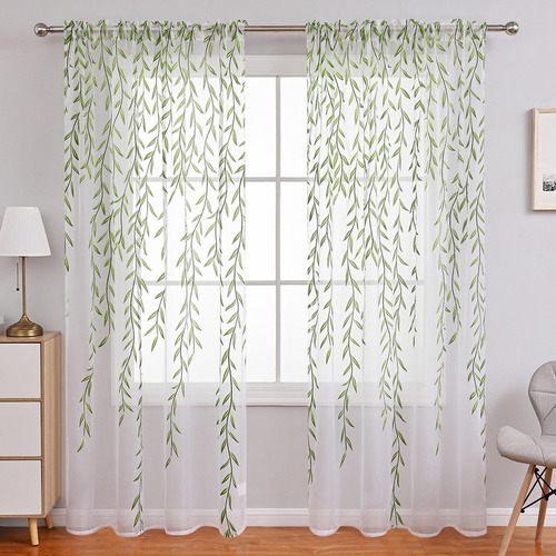 De Janela Transparentes Modernas, Cortinas De 270 Cm