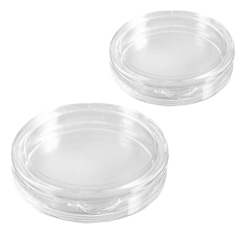 Caja De Monedas De Plástico Pequeña Transparente, 10 Piezas