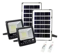 Comprar 2 Lampara Luz Led Foco Solar 30w\u002F100 Led,exterior, C\u002Fcontrol