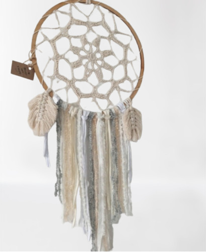 Atrapasueño Boho Con Plumas Macramé