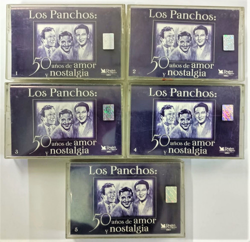 Los Panchos 50 Años De Amor Y Nostalgia 5 Cassettes Como Nue