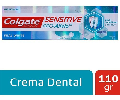 Crema Dental Colgate Sensitive Pro Alivio Real White X 110g