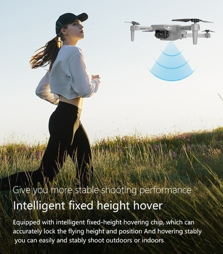 Helicóptero Drone E88 Con Cámara De Resolución 4k