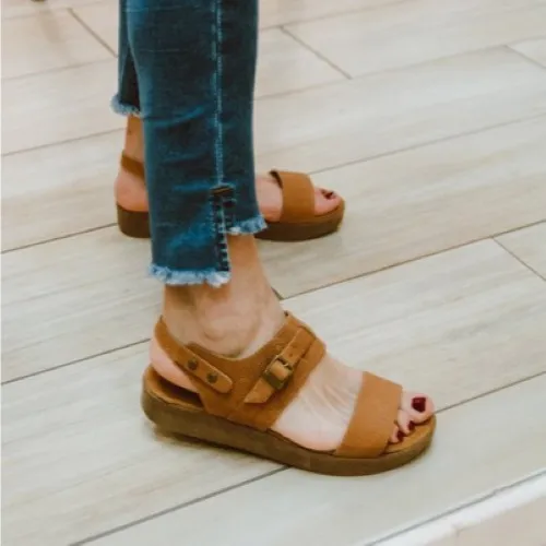 Sandalia Citadina Mujer Peru Cuero Bajas