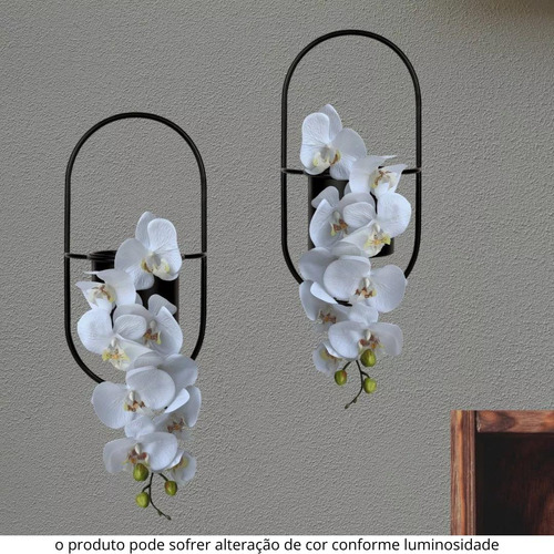 Haste De Orquidea Phalaenopsis Amabilis Branca X9 72cm