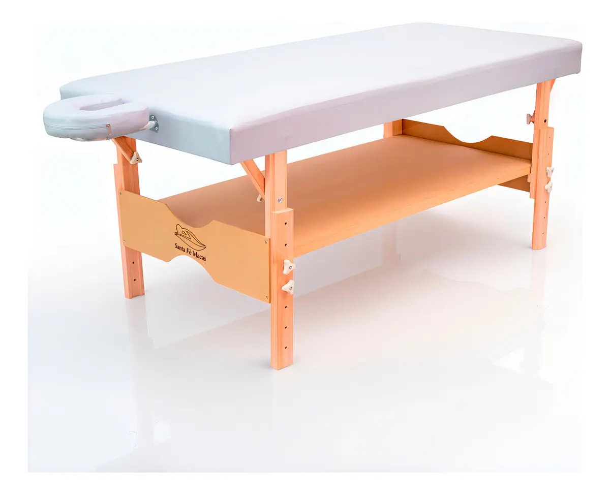 Maca Fixa Massagem Santa Fe Macas 65cm De Largura Com Regulagem De Altura Branca