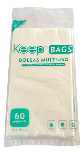 Bolsas Keep Multiusos 20x30 Hogar 60und