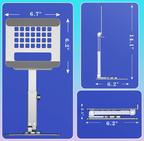 Soporte De Tableta De Aluminio Guaziv, Soporte De Escritorio