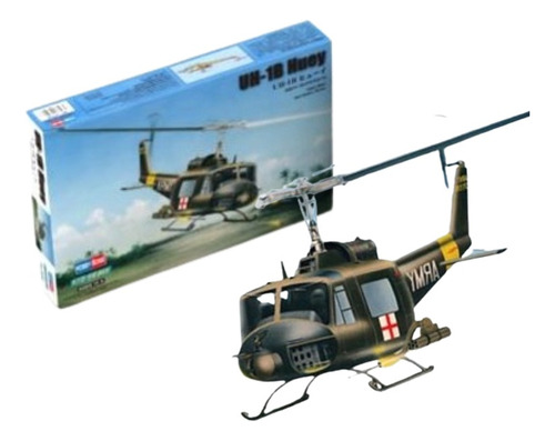 Uh-1b Huey - Helicóptero Marca Hobby Boss 1:72 - 87228