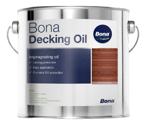 Aceite Para Deck Bona Decking Oil Color Caoba 2.5 Litros