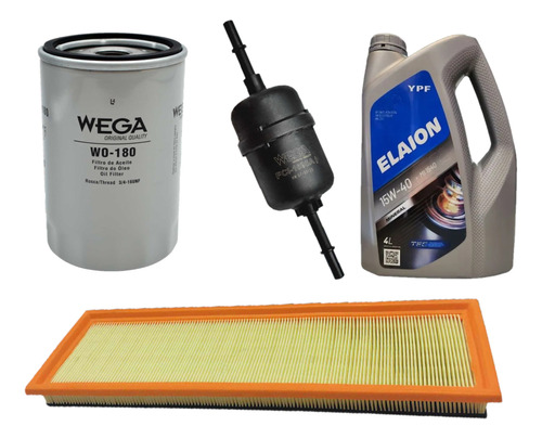 Kit Filtros Wega X3 + Elaion F10 15w40 Ford Ecosport 1.6