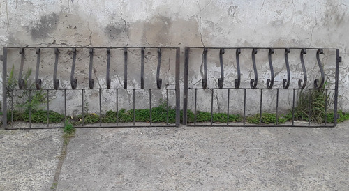 Portón Reja Antiguo De Hierro Forjado. 262cmx65cm (Usado)