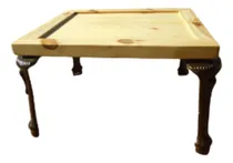 Comprar Mesa Ratona Madera Con Patas De Hierro Antiguas