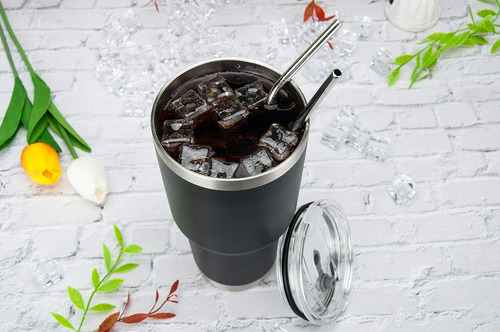 Vaso Termico De Acero Inoxidable De 30 Onzas Con Tapa-negro
