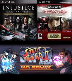 Injustice + Devil May Cry + Street Fighter ~ Ps3 Español