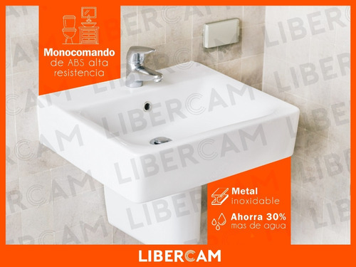 Imagen 8 de 10 de Griferia Canilla Monocomando Lavatorio De Baño