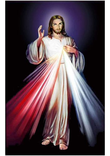 E Kit De Pintura Diamante 5d Jesus 30x40cm