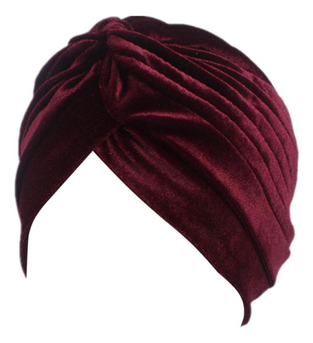 Belleza Yfjh Pleated Stretch Ruffle Velvet Chemo Turbant Hat