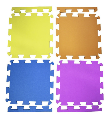 20 Peças Tapete De Eva Tatame Escolar Infantil 50x50 10mm