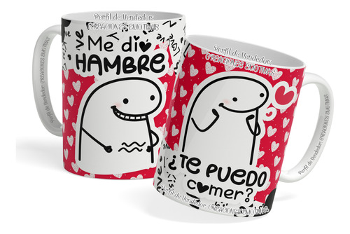 Mug Pocillo Taza Amor Y Amistad 9 Meme Flork Picarón Regalo