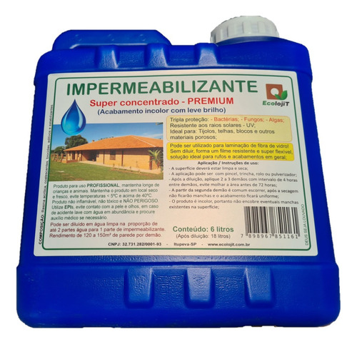 Ecolojit Impermeabilizante Super Concentrado Premium