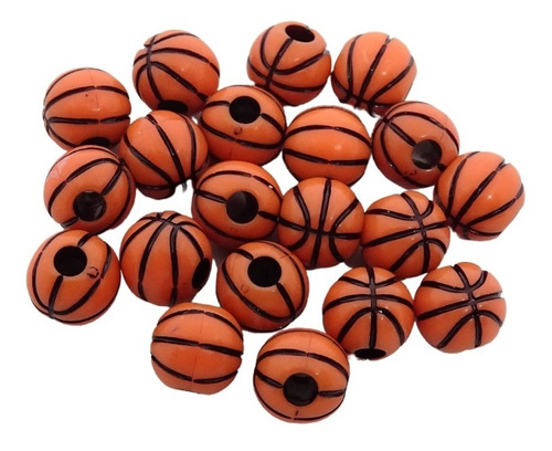 Abalorio Cuentas Basquetbol Futbol Bisutería Pulseras 100 Pz