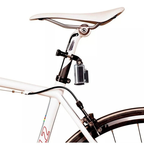 Suporte Bike Bicicleta Guidom Para Gopro Guidao Moto Selin Cor Preto