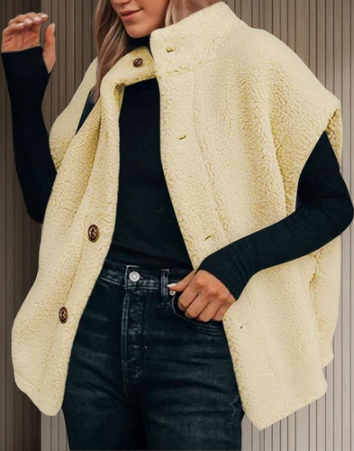 Chaqueta Para Mujer, Abrigos De Moda De Invierno Con Botones