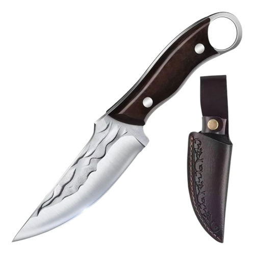 Cuchillo Pra Autodefensa Caza, Pesca Y Deshuesador Con Funda