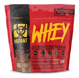 Mutant Whey 5 Lb, Whey Protein Proteína De Suero Concentrado Sabor Triple Chocolate (5 Lbs)