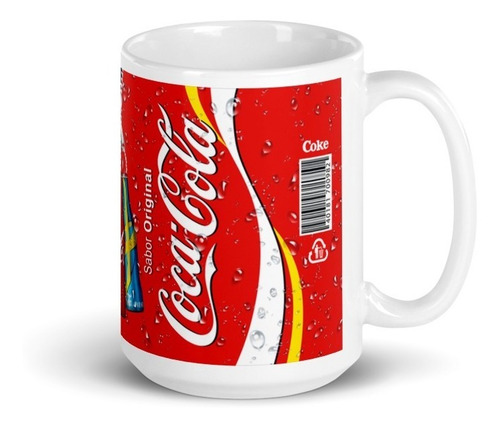 Imagen 3 de 4 de Taza Coca Cola Botellas Nombre Personalizado