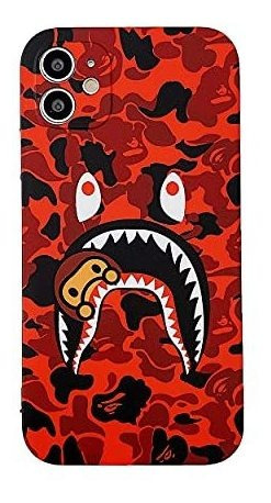 Hoolcase iPhone 11 Funda Blanda Para Tiburones Cara / Jp72t