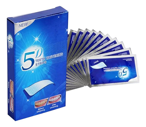 5d White Tiras Blanqueadoras Dentales  X 7 Pares