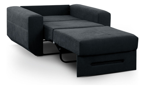 Sillón Sofa Cama 1 Cuerpo Reclinable Moderno - Verona Grigio Diseño De La Tela Pana