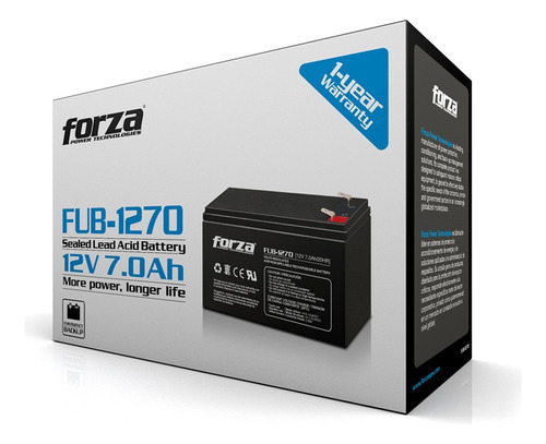 Batería Forza 12v 7ah Modelo Fub-1270