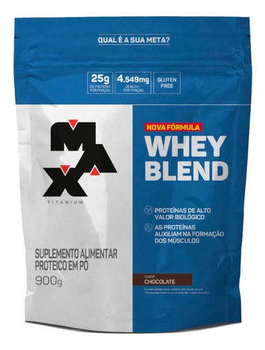 Whey Blend Isolado Concentrado 900g Chocolate Refil - Max