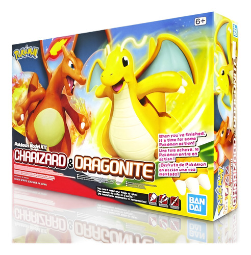 Charizard Y Dragonite Figuras Model Kit Pokémon Bandai