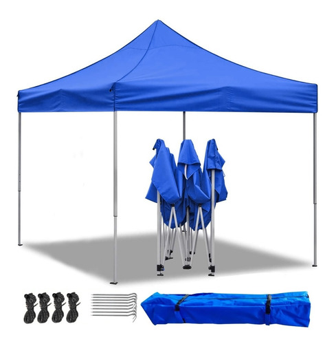 Gazebo Toldo Plegable Reforzado Autoarmable Acero 3x3m